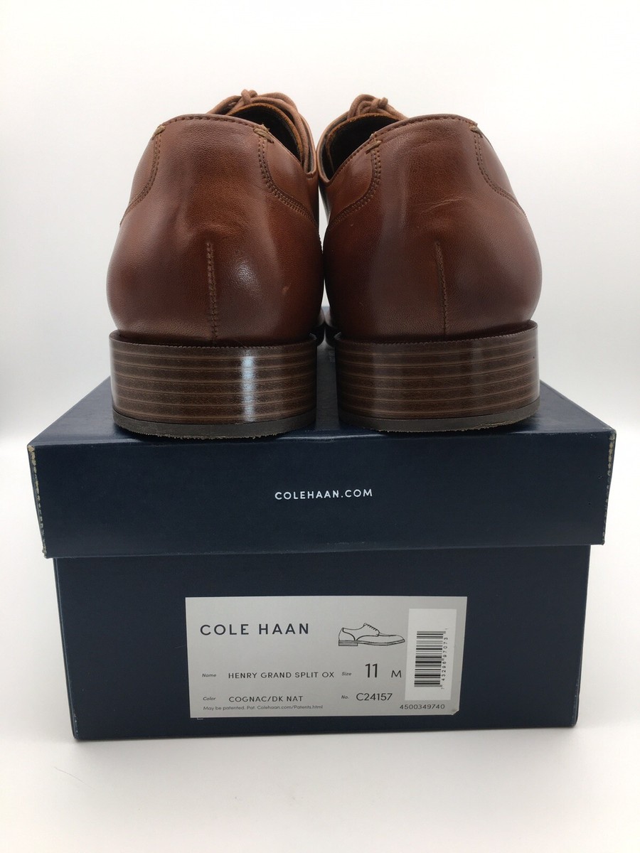 Men\'s Cole Haan Henry Grand Split Oxford Cognac/Dk Natural Sz 10 No.C24157 Cole Haan Men main image 2