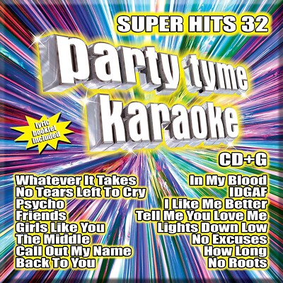 Party Tyme Karaoke: Super Hits 32 [16-song CD+G] New