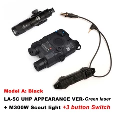 WADSN Tactical Hunting PEQ 15 IR Point Green Dot Laser M300W Strobe Flashight
