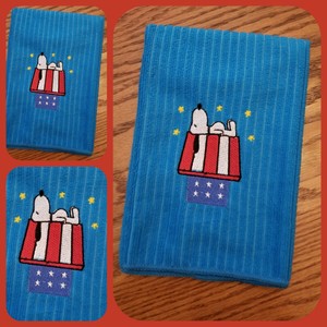 SNOOPY TOWEL PATRIOTIC HAND Size KITCHEN OR BATH Cute ...