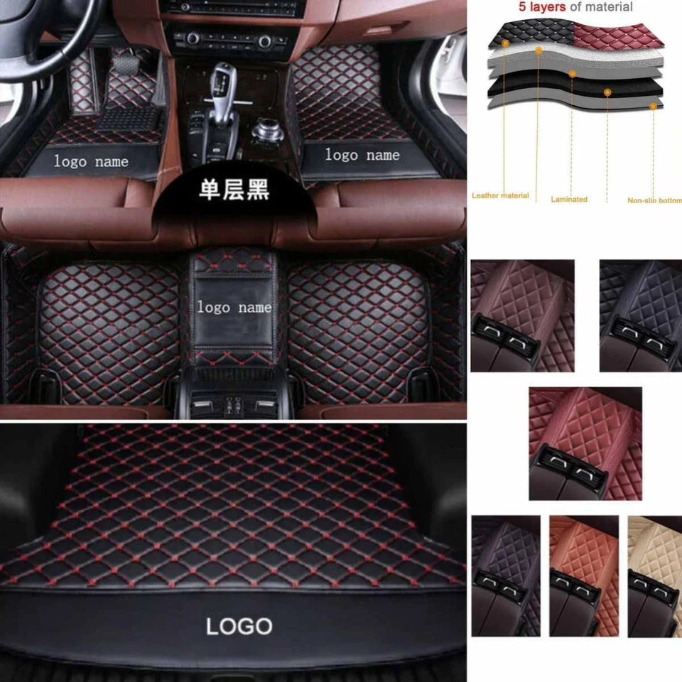 For Chevrolet Car Floor Mats Waterproof Cargo Liner Carpet Custom Rug All Models - Image 2 of 4
