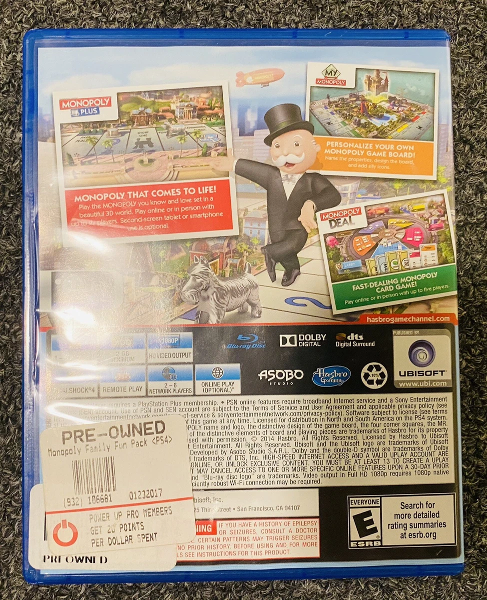 Monopoly video game store ps4