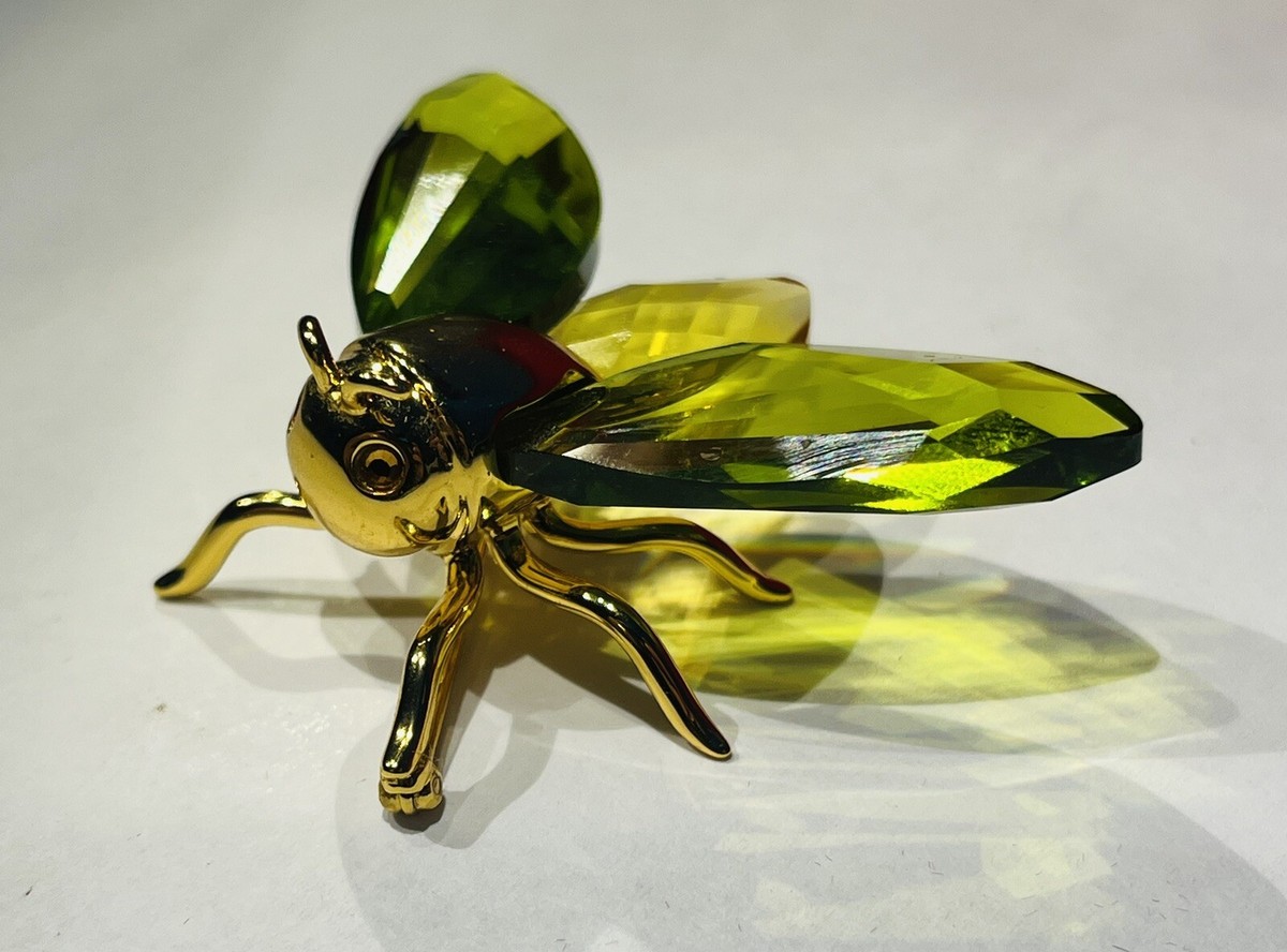 DANIEL SWAROVSKI Paradise ブローチ Daniel Swarovski Crystal Paradise Olive Green Gilt Sterling