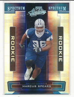 2005 Absolute Marcus Spears RC Spectrum Silver /100