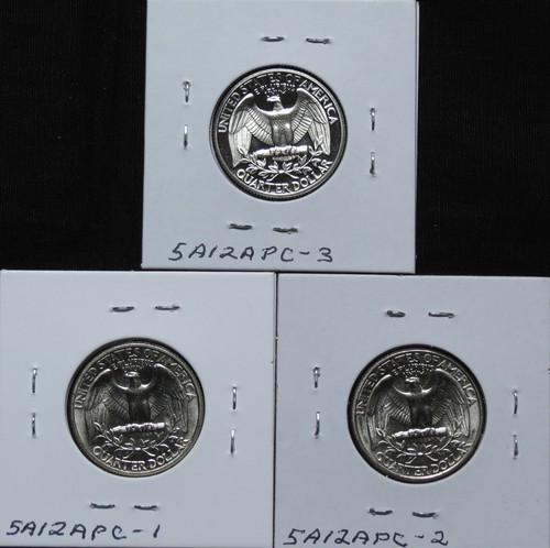 1977 BU, 1977D Bu & 1977s PR Washington QTS 5A12ACS-1-2-3 - Bild 2 von 4