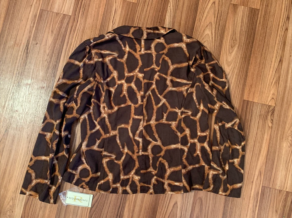 Requirements XL Animal Print Blazer New Price 44 - Image 4 of 4