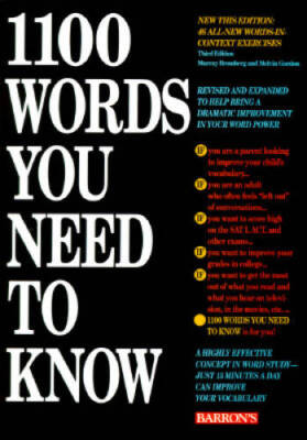 1100 Words You Need to Know - Paperback By Bromberg, Murray - GOOD