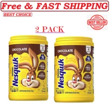 2 PACK - Nesquik Chocolate Powder Drink Mix 44.9 oz.