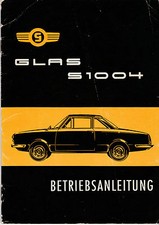 Glas S1004 Betriebsanleitung Mai 1962 Handbuch Bedienungsanleitung