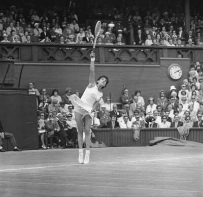 Brazilian tennis player Maria Bueno during Women's Singles 1960s OLD PHOTO