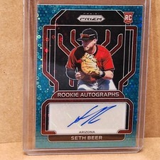 Seth Beer 2022 Prizm Teal Donut Circles RC Auto 12/13