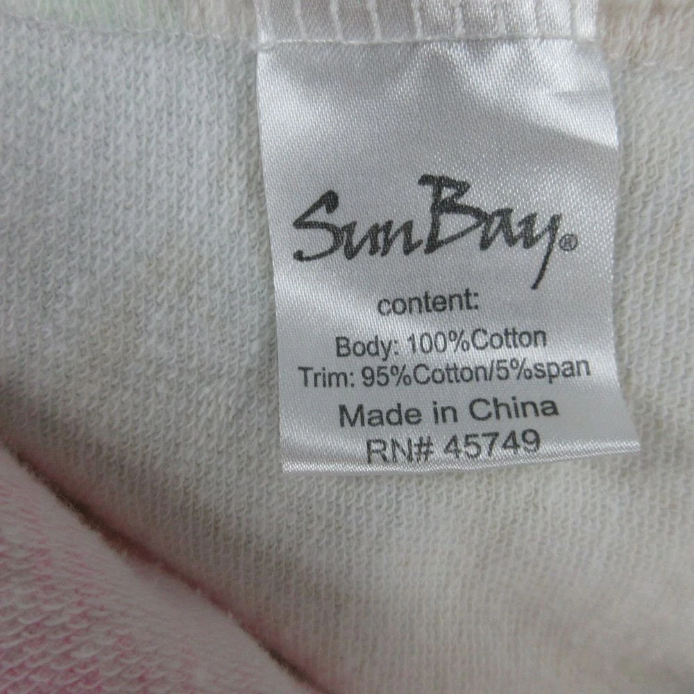 OFF WHITE Felpa con cappuccio Sun Bay donna grande Petite Off bianca verde floreale manica lunga zip intera