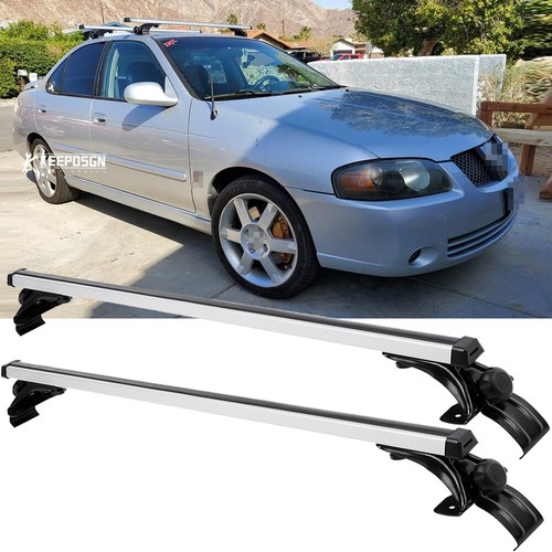 JMTBNO 48-Inch Aluminum Roof Rack Cross Bars For Toyota Prius – Adjustable, 150LB Capacity, 2-Piece Kit, Universal Fit
