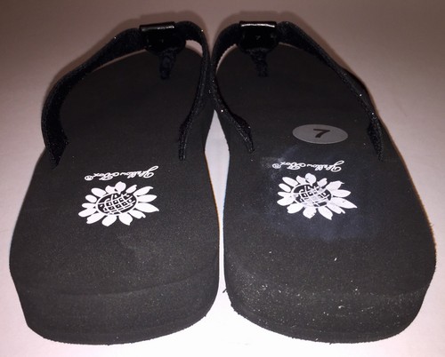 Yellow Box Womens Persia Glitter Sparkle Silver or Black Flip Flops Sandals NWOB - Picture 20 of 36