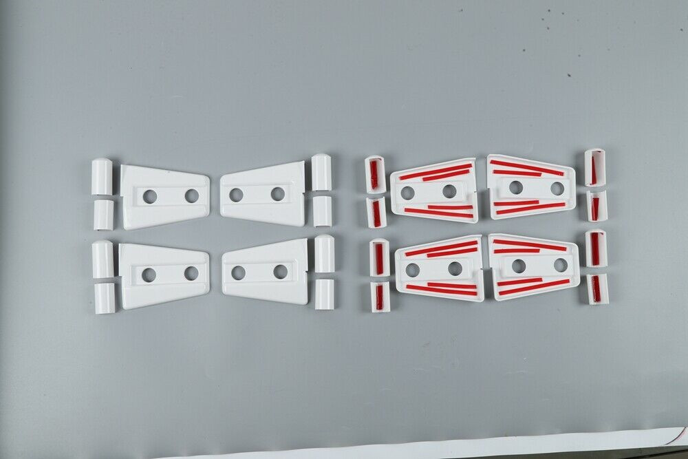 8X White Door Hinge Cover Trim Set for Jeep Wrangler JK 07-17 4-Door Accessories