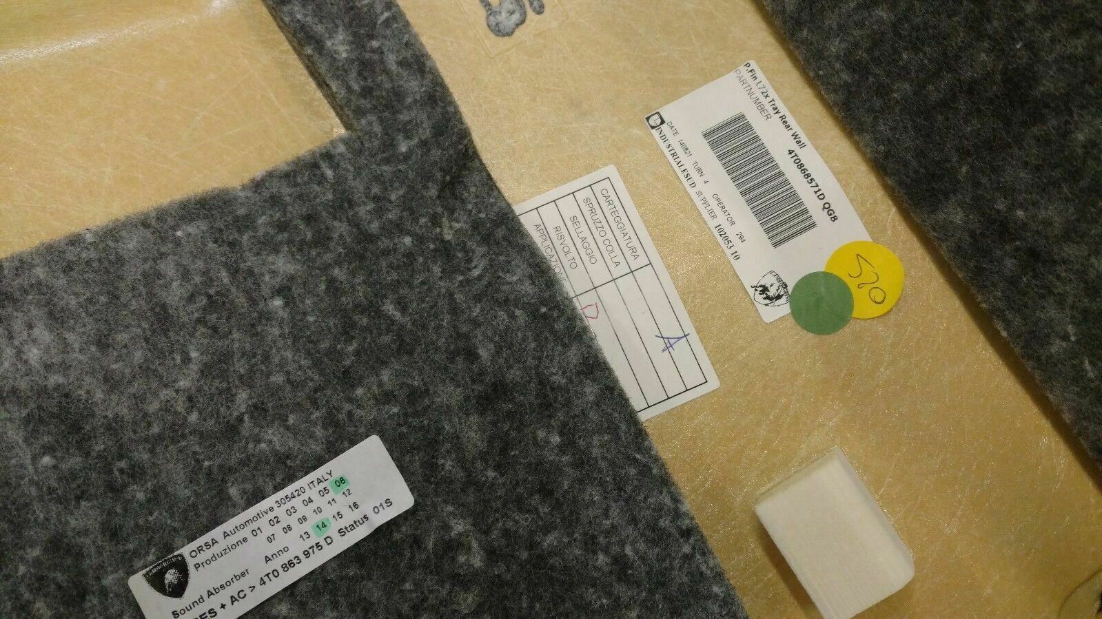 LAMBORGHINI HURACAN INTERIOR REAR LINING COVER PANEL OEM 4T0868571 