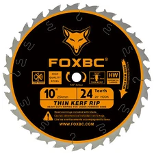 24-Teeth Table Saw Blade  5/8-Inch 10-Inch Arbor Thin Kerf Ripping Saw Blade