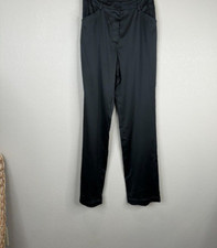 ST. JOHN Women's High Rise Straight Trouser Pants Flat Front 6 NWT Silky Smooth