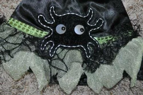 Witch Hat Green Spider Soft Satiny Halloween Costume Accessory Kids - Image 3 of 4