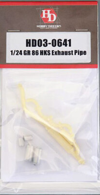Hobby Design 1/24 GR86 Toyota HKS Exhaust Pipe Muffler HD03-0641