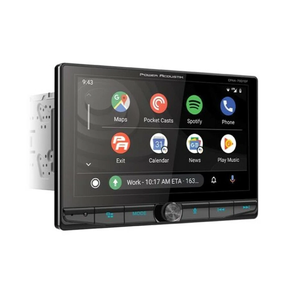 Power Acoustik CPAA-70D10F 10.6" DVD Car Stereo w Apple CarPlay & Android Auto - Image 2 of 4
