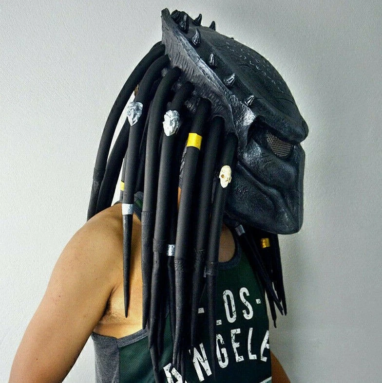 Alien vs. Predator Latex Mask Predator Xmas Cosplay Mask Helmet Party Props 2025 - image 2 of 4