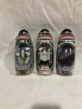 STAR WARS TITANIUM CLONE TURBO TANK, VADER'S TIE ADVANCED STAR FIGHTER, SLAVE 1