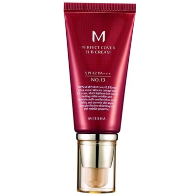 Missha M Perfect Cover BB Cream Farbton Bright Beige Nr. 13, 50 ml