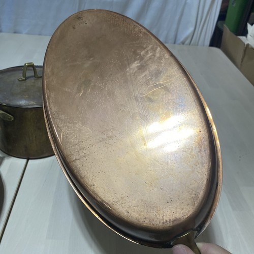 Paul Revere Vintage Copper Brass Stainless Cookware Pots And Pans Set - Picture 21 of 24