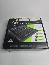 Mackie Onyx12 12-Channel Analogue Studio Mixer With Multi-Track USB EU Plug