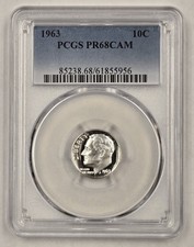 1973-S Roosevelt Dime PCGS Proof-68, PR68 - PCGS Auction Prices