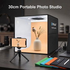 30cm LED Photo Studio Light Box Portable Folding Photography Tent 6 Backdrops