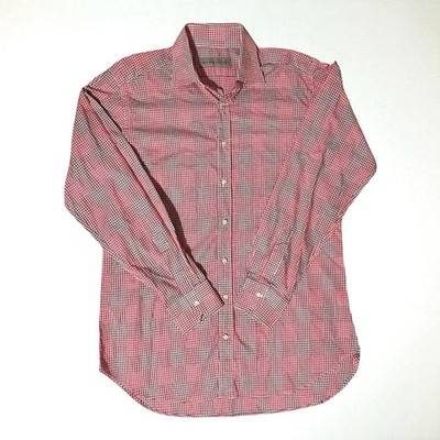 ETRO Italy - Plaid Patchwork Houndstooth Mens Size 42 Button Up Shirt.