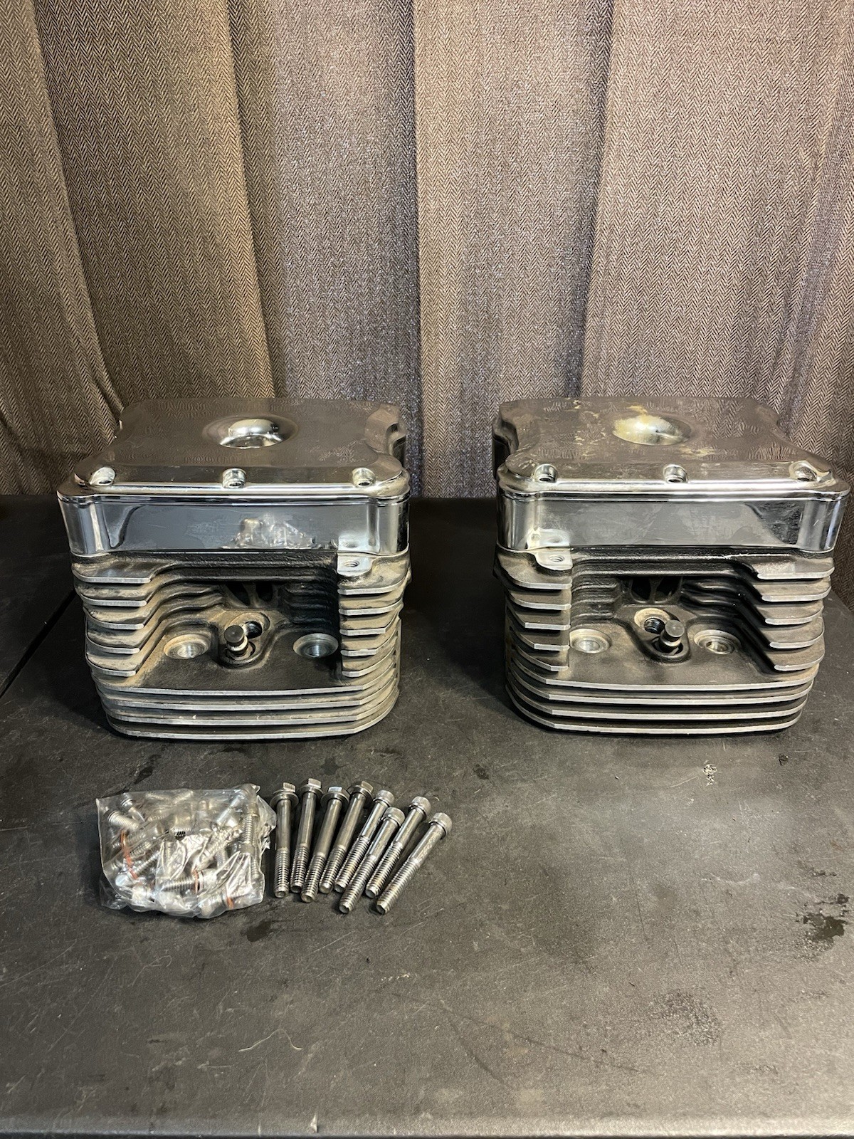 Ultima 113 EVO Heads- Compression Relief, Rocker Boxes w/ Hardware- Complete