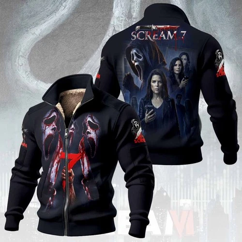Scream Thick Knit Fleece Jacket For Men Women - product listing photo