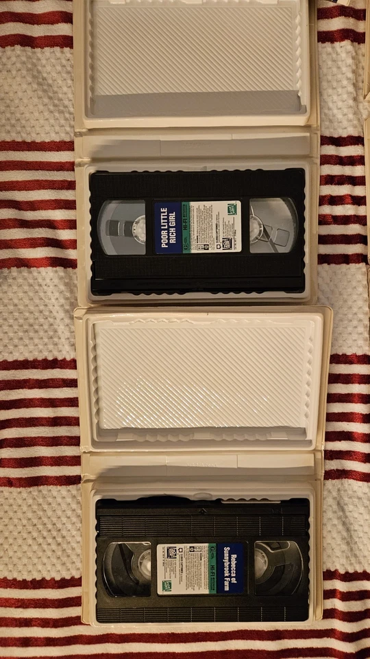 LOT OF 6 Shirley Temple Movies Vintage VHS Tapes Collector's Edit. Foto 3 de 4