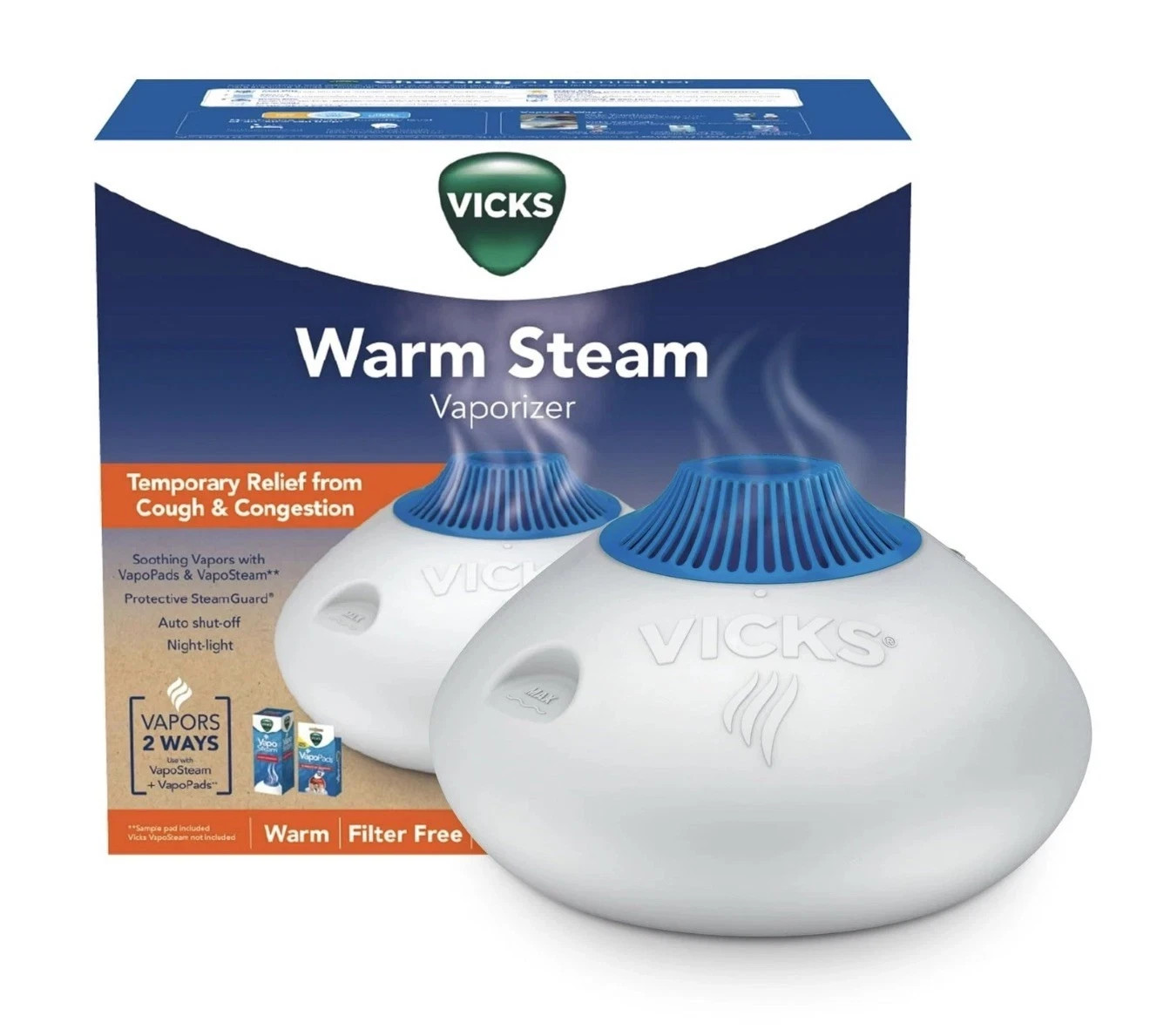 Vicks Warm Steam Vaporizer, Small to Medium Rooms, 1.5 Gallo