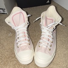 Converse Chuck Taylor All Star High Top Pink/White Lace-Up Textile Sneakers