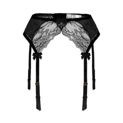 Women Lace Garter Belt Sexy Suspender Belts for Thigh High Stockings (Large, ...