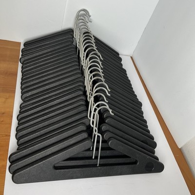 26 Vintage Vogel Peterson Hangers All Matching Black Heavy Duty Unique Closet