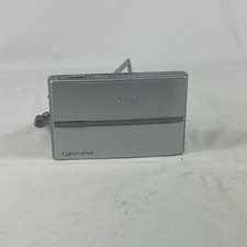 SONY Cyber-shot DSC-T9 Silver 6.0MP Vintage CCD Camera w/ Battery - TESTED