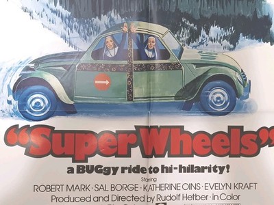 Super Wheels 1975 Original Movie Poster 27x41 VOLKSWAGEN Superbug One Sheet