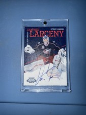 2010-11 Panini Playoff Contenders Leather Larceny Steve Mason #17 Auto 50/50 CBJ