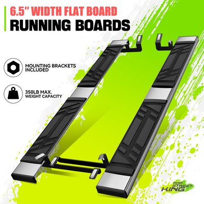 6.5'' Polished Rectangular Step Bar Running Boards for Toyota RAV4 Prime 19-24