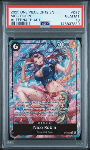 Nico Robin (Alternate Art) graded PSA 10 for sale on eBay
