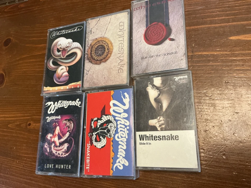 Vintage White Snake Cassettes Foto 2 de 2
