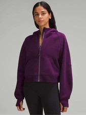 Lululemon Scuba Oversized Full-Zip Hoodie Dramatic Magenta Size XL/XXL