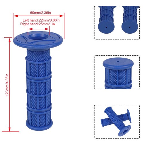 Hand Grips Left 22mm Right 25mm Pairs For Yamaha WR250F Team Yamaha 2001-2021 US - Picture 5 of 8