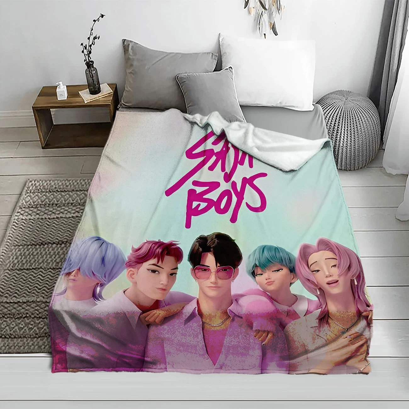 Saja Boys Cozy Fleece Blanket