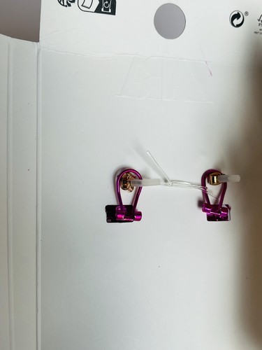 NEW Zara Hot Pink Fuchsia Large Seahorse Pierced Stud Earrings Statement Sparkly - Picture 7 of 7